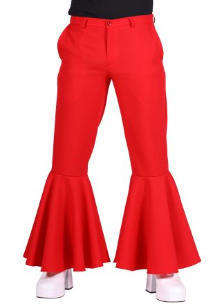 Luxe discobroek heren rood