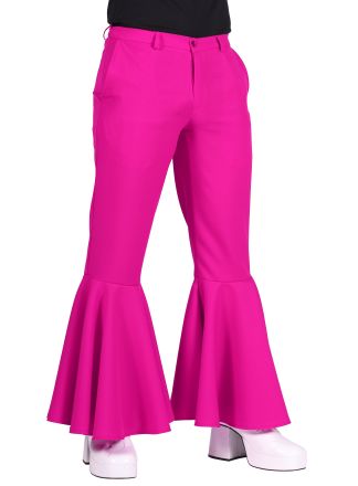 Luxe discobroek heren Roze
