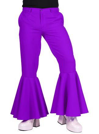 Luxe discobroek heren paars
