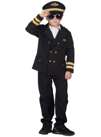 Blauw Piloten pak jongen 2dlg.