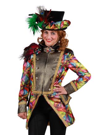 Metallic jas dame "WOW' Glas