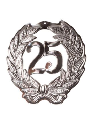 25 jaar schild plastic 43cm.