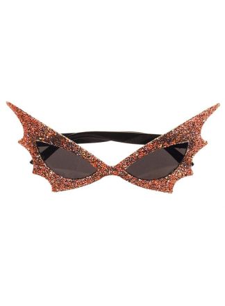 Glitter bril bat rood