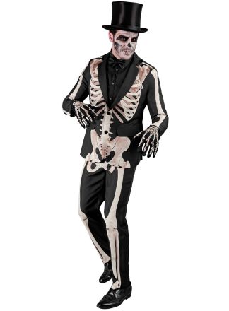 Party suit 2dlg. SKELETON