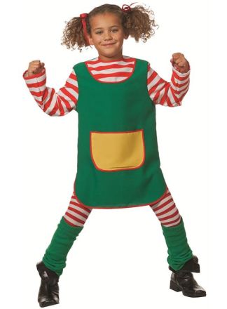 Pippi langkous kostuum kind 1dlg.