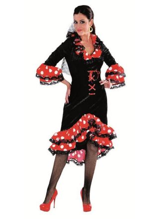 Spaanse jurk 1dlg.