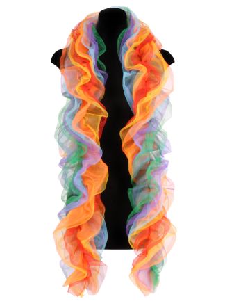 Luxe Regenboog kleuren organza boa