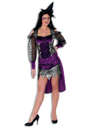 Halloween heksen jurk 1dlg.