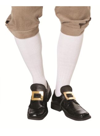 Schoengespen zwart/goud 2stuks