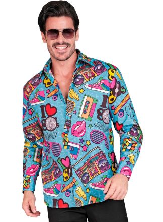 Party Fashion shirt 1dlg. "THE 80s"