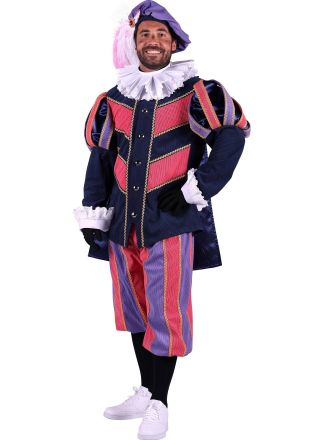 Piet ribfluweel met cape "Pamplona" pink