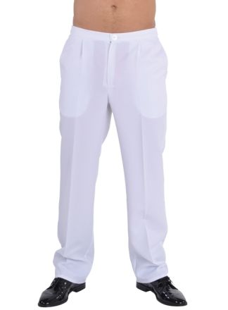 Broek wit met rechte pijp