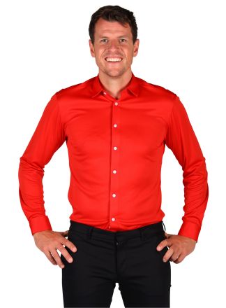Herenhemd Basic colours rood