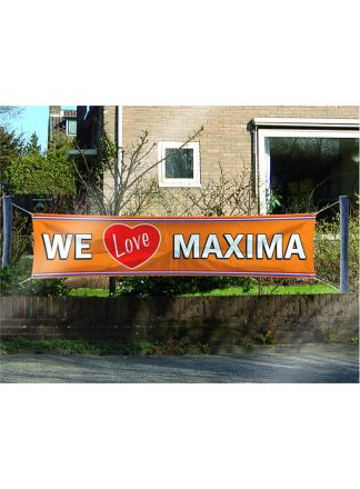 Banner we love Maxima 180x40cm.