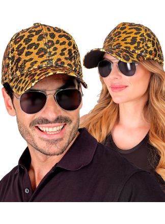 Animal Leopard pailletten cap