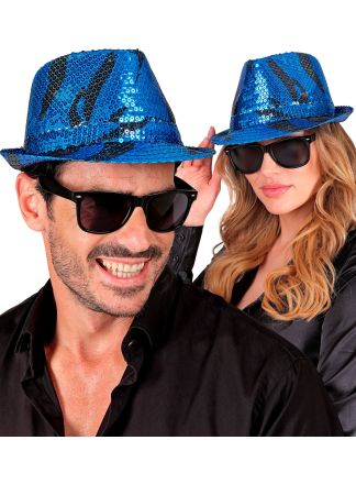 Animal Blue pailletten hoed