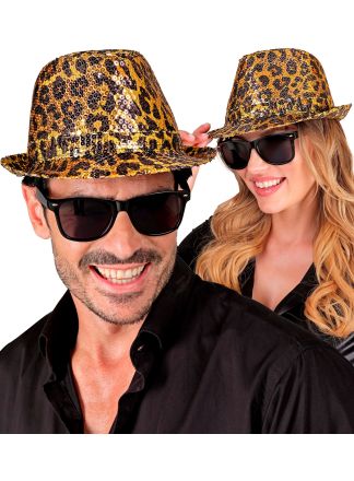 Animal Leopard pailletten hoed