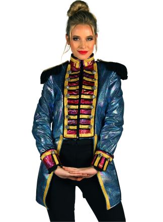 Damesjas "Metalic Fiesta" blauw