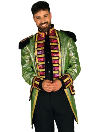 Herenjas "Metalic Fiesta" groen