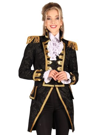 Jas dame brocaat "Nelson NEW" zwart