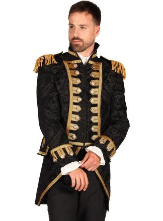 Jas Heer  brocaat "Nelson NEW" zwart