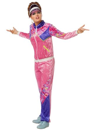 80's joggingpak 2dlg. roze