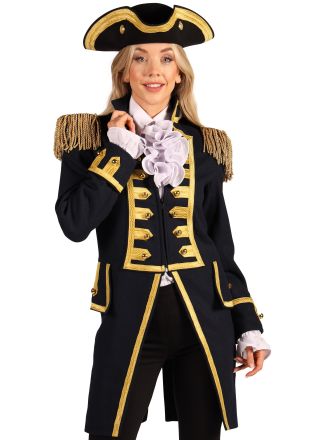 Damesjas "Battle of Waterloo" zwart