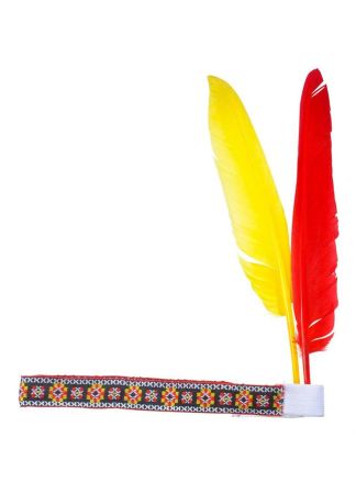 Indianenband met 2 veren