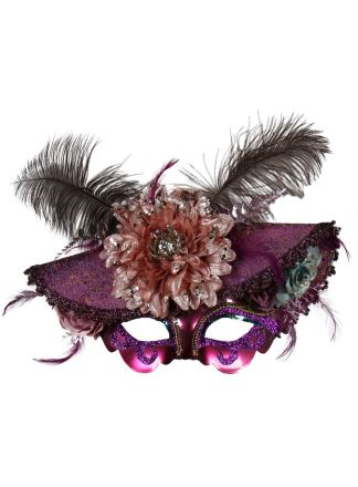 Oogmasker "Venetian Flower" Pink
