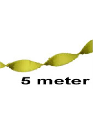 Crepeslinger geel actieprijs! 5 mtr.