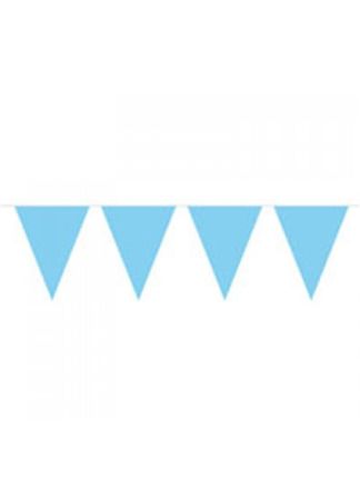 Vlaggenlijn licht blauw 10 meter