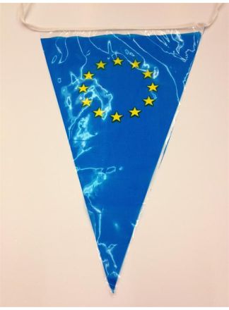 Vlaggenlijn Europa 10meter plastic