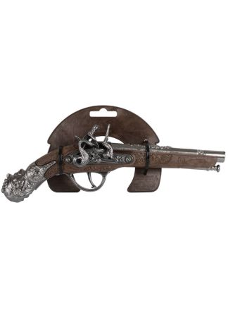 Metalen Piraten pistool 28cm.