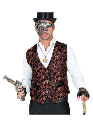 Steampunk heren vest 1dlg.