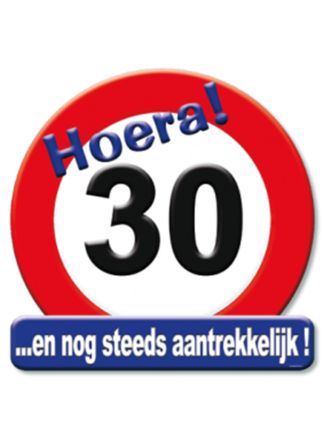 Verkeersbord 30jaar