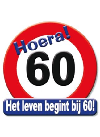 Verkeersbord 60jaar