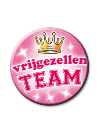 Button vrijgezellen team dames 5cm.