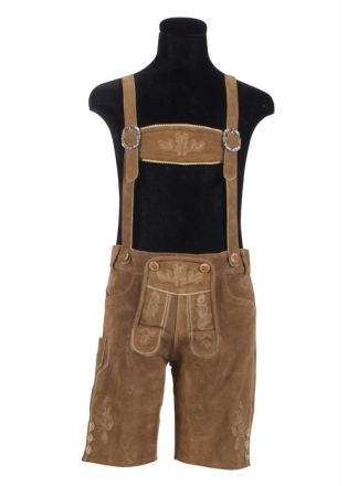 Tiroler lederhose SEP kort middel bruin