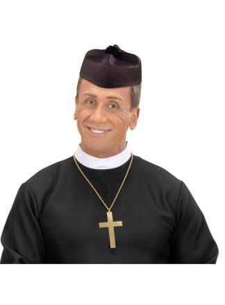 Pastoor hoedje vilt zwart