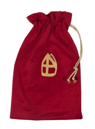 Strooizak polyester 30x45cm.rood