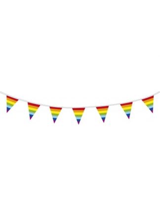 Vlaggenlijn regenboog 10mtr.
