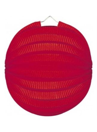 Lampion bol rood 23cm. per stuk