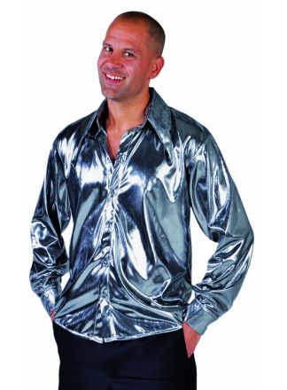 Disco 70's blouse zilver