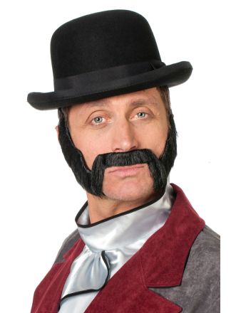 Baard met snor zwart