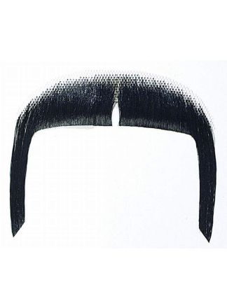 Luxe snor maffiosi zwart