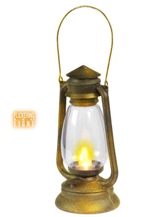 Lantaarn 25cm ledlicht plastic OP=OP