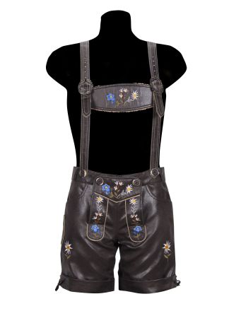 Dames lederhose 1dlg. zwart