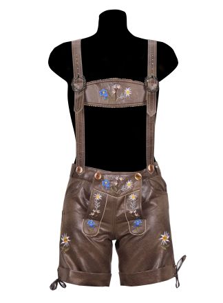 Dames lederhose licht bruin