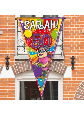 Mega vlag Sarah 90x150cm.