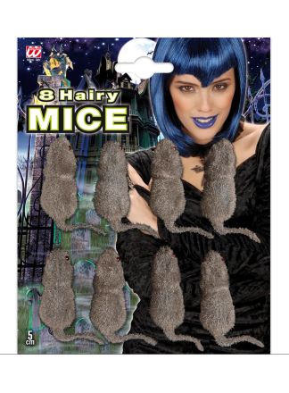 Halloween muizen 5cm. 8 stuks